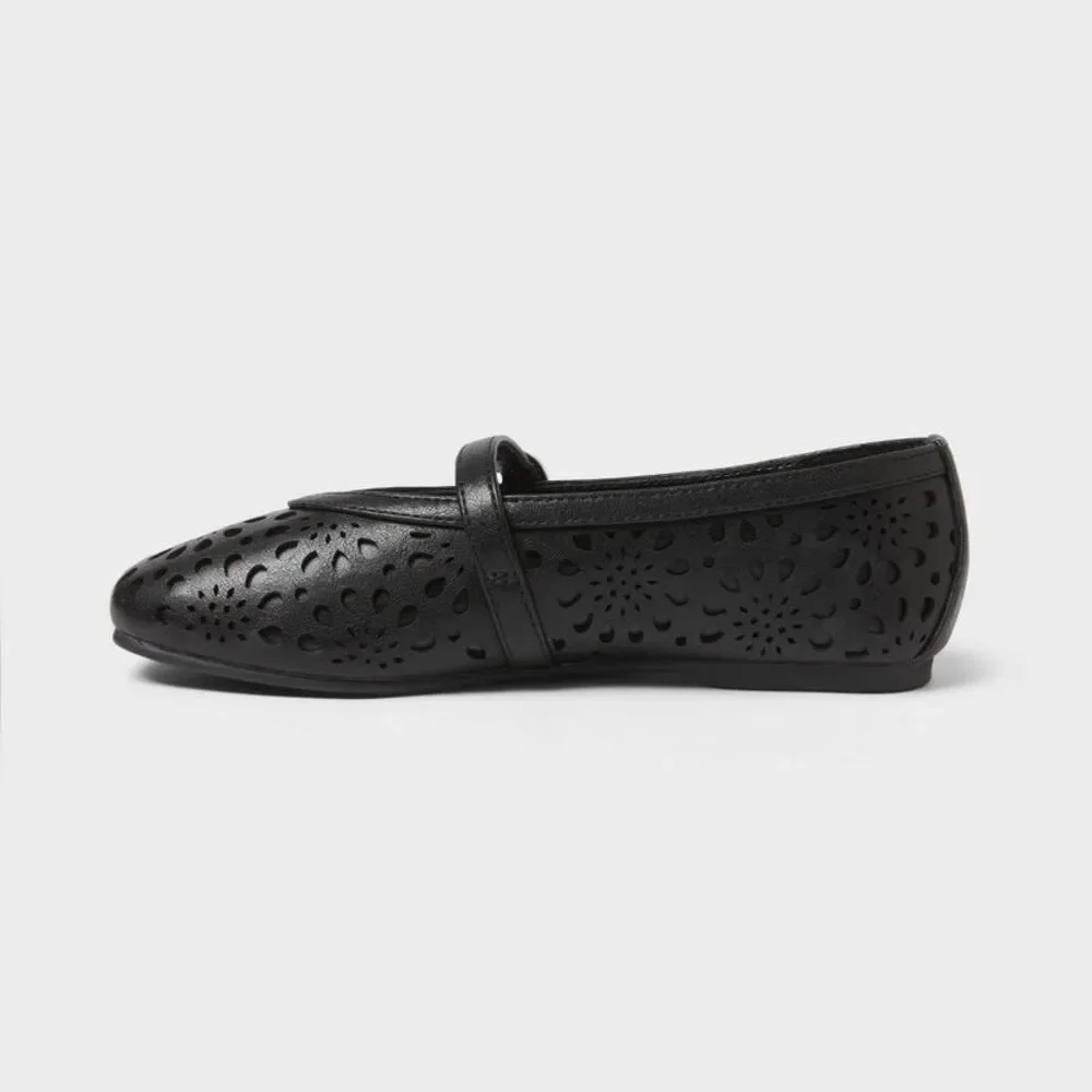 Girls' Brenda Mary Jane Flats - art class Black 13